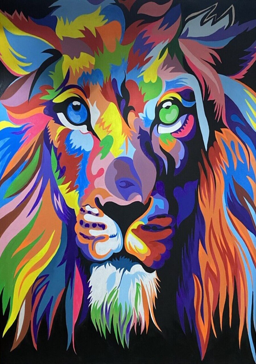 Psychedelic Lion